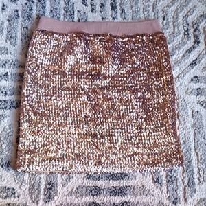 Lilly White Gold Sequel Mini Skirt